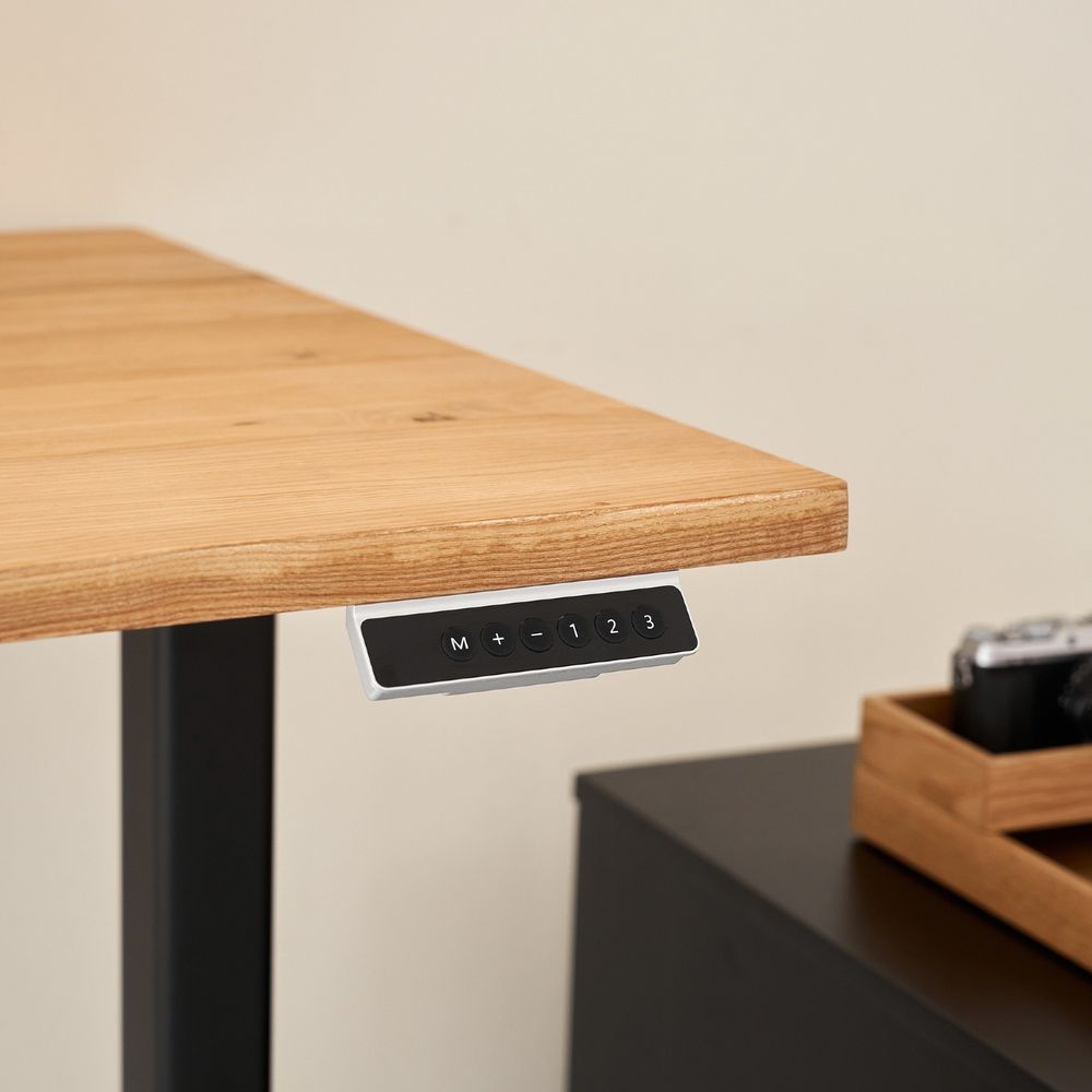 Bàn nâng hạ Fusion Edge - By NiceDesign (140x70cm - Natural ASH - Mới, Full box, Chính hãng)