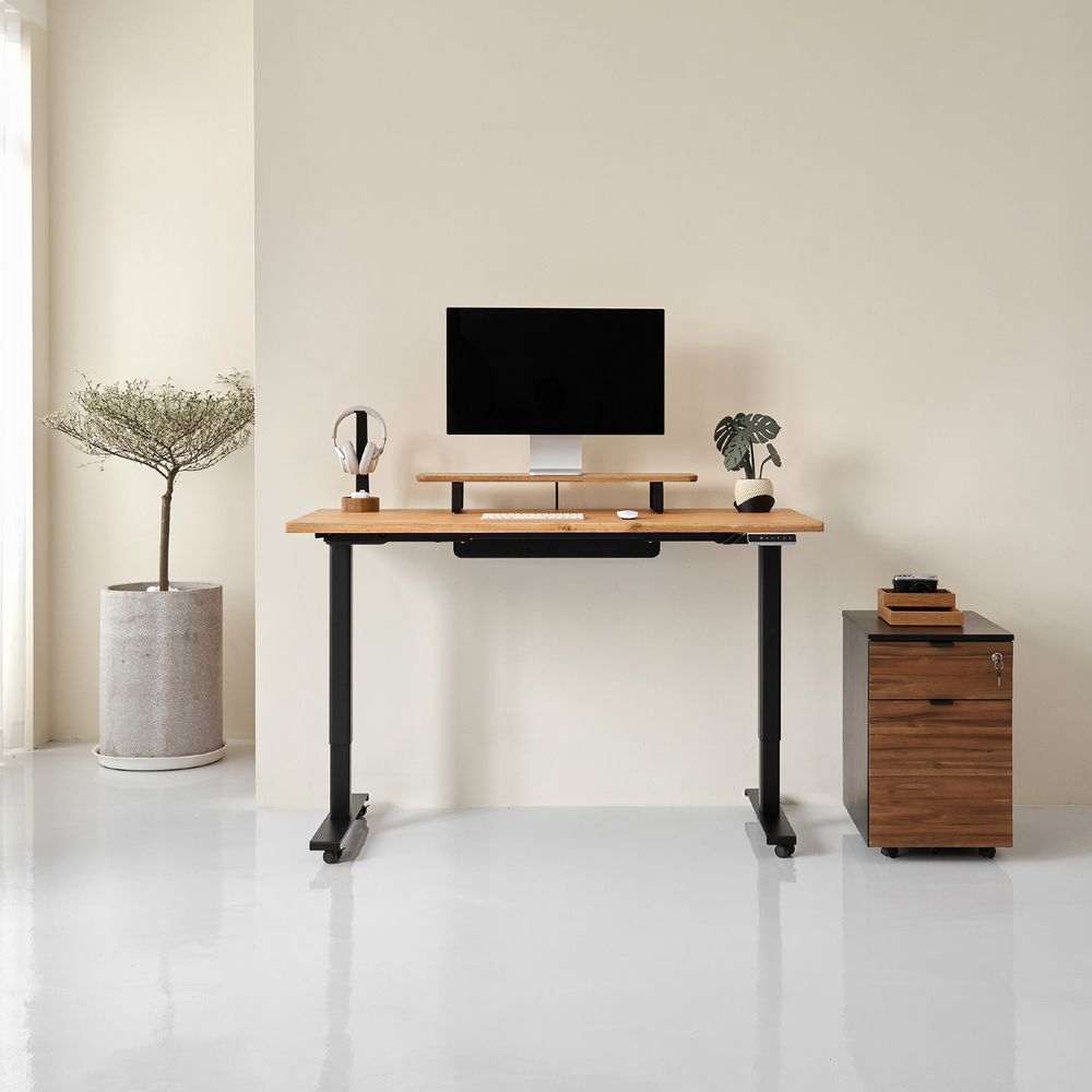 Bàn nâng hạ Fusion Edge - By NiceDesign (140x70cm - Natural ASH - Mới, Full box, Chính hãng)