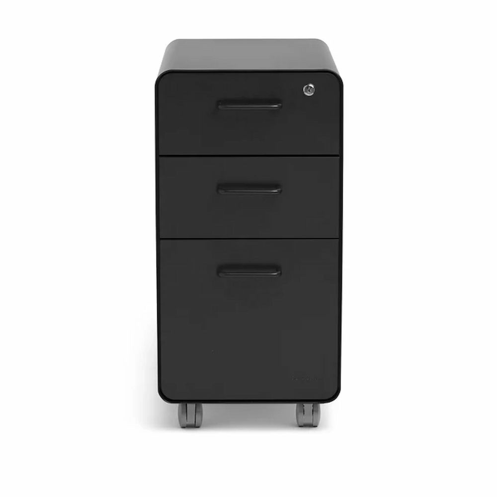 Hộc tủ tài liệu 3 ngăn The Leaf Slim (Slim - 3 Ngăn - Black - Mới, Full box, Chính hãng) (NDFC25LEAS03)