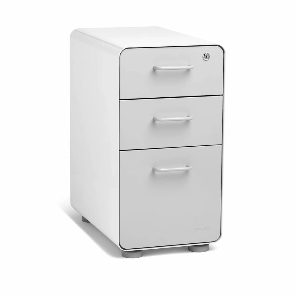 Hộc tủ tài liệu 3 ngăn The Leaf Slim (Slim - 3 Ngăn - White - Grey - Mới, Full box, Chính hãng) (NDFC25LEAS10)