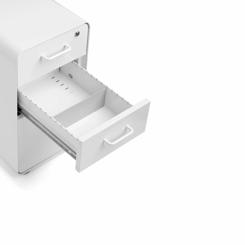Hộc tủ tài liệu 3 ngăn The Leaf Slim (Slim - 3 Ngăn - White - Mới, Full box, Chính hãng) (NDFC25LEAS04)