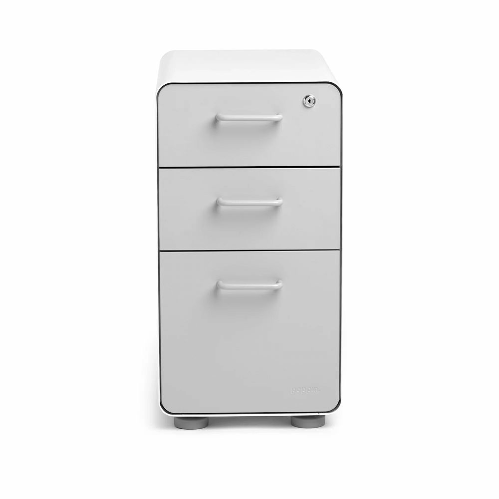 Hộc tủ tài liệu 3 ngăn The Leaf Slim (Slim - 3 Ngăn - White - Grey - Mới, Full box, Chính hãng) (NDFC25LEAS10)