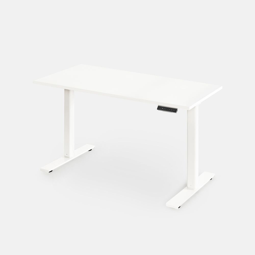 Bàn nâng hạ Pure Edge - By NiceDesign (120x60cm - Khung trắng - Mới, Full box, Chính hãng) (NDAF24PUED02)