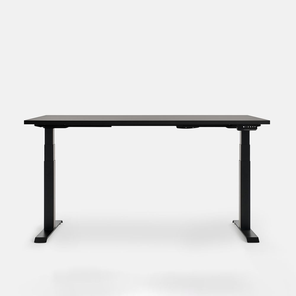 Bàn nâng hạ Pure Fansi - By NiceDesign (180x75cm - Khung vuông đen - Mới, Full box, Chính hãng) (NDSD25PUFA03)