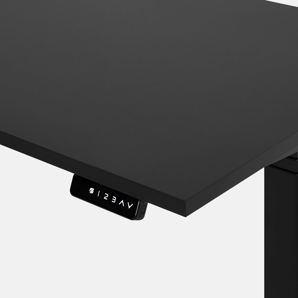 Bàn nâng hạ Pure Fansi - By NiceDesign (180x75cm - Khung vuông đen - Mới, Full box, Chính hãng) (NDSD25PUFA03)