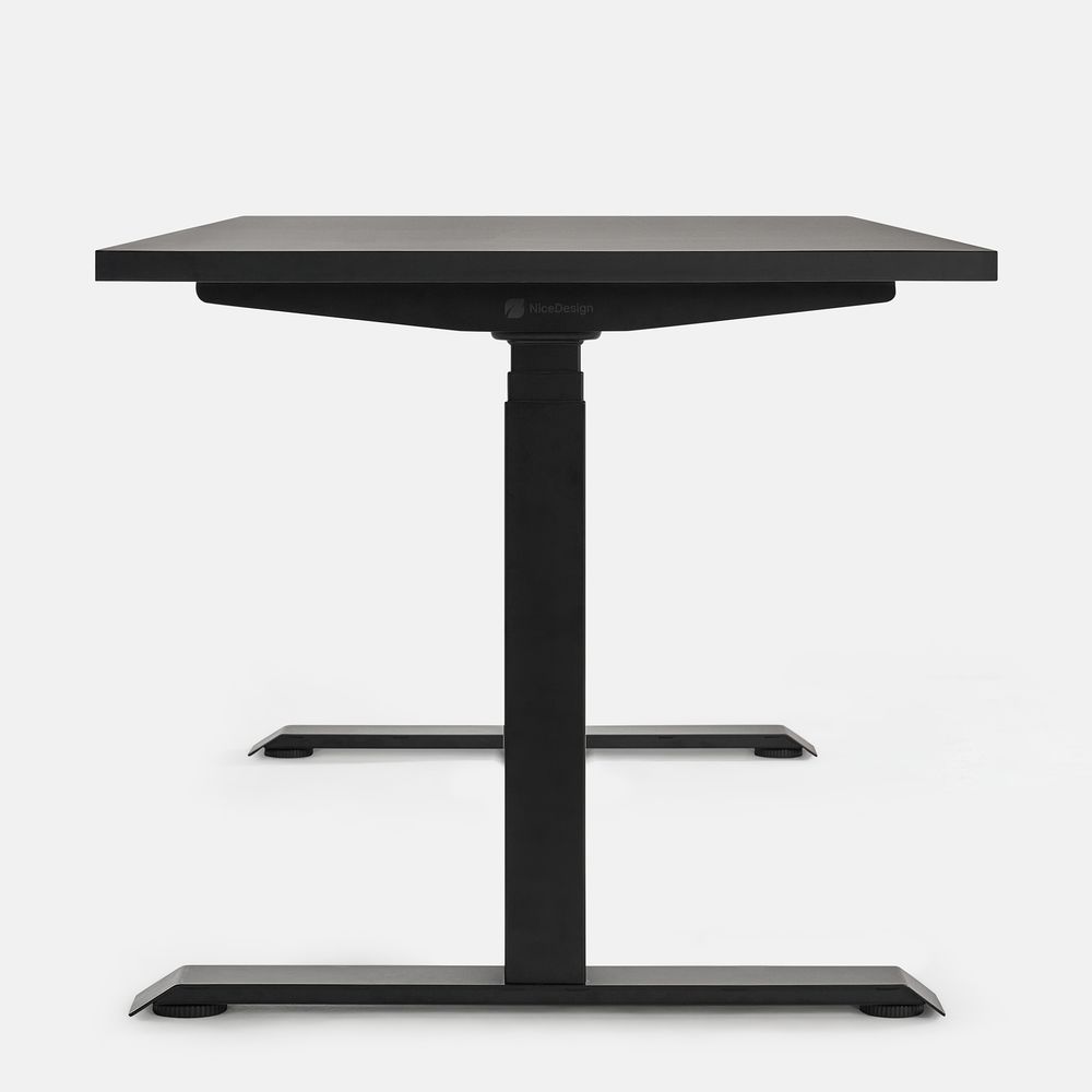Bàn nâng hạ Pure Fansi - By NiceDesign (180x75cm - Khung vuông đen - Mới, Full box, Chính hãng) (NDSD25PUFA03)