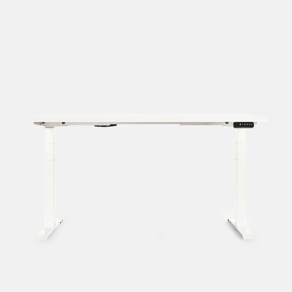 Bàn nâng hạ Pure Fansi - By NiceDesign (160x75cm - Khung vuông trắng - Mới, Full box, Chính hãng) (NDSD25PUFA02)