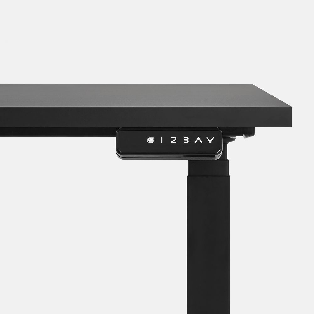 Bàn nâng hạ Pure Fansi - By NiceDesign (180x75cm - Khung vuông đen - Mới, Full box, Chính hãng) (NDSD25PUFA03)