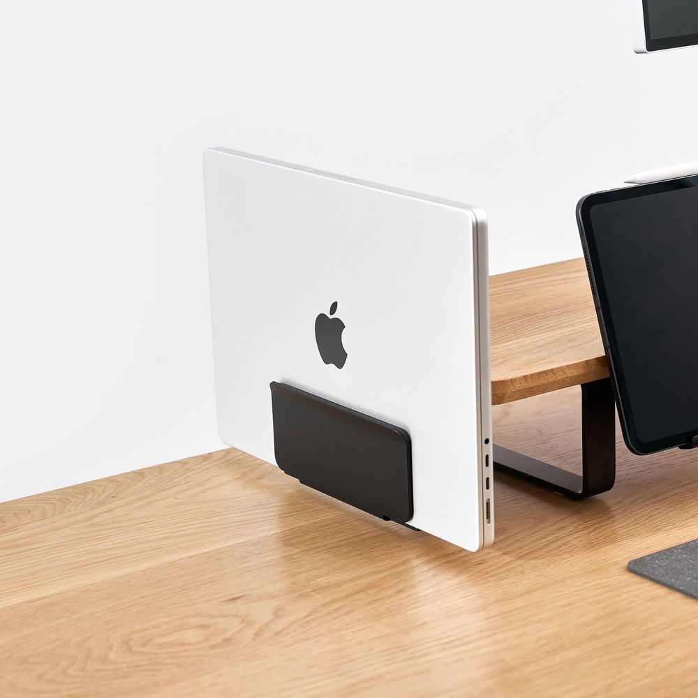 Giá đỡ Laptop gắn kệ màn hình ShelfLinks - By NiceDesign (Trắng - Mới, Full box, Chính hãng) (NDST24LAPD02)