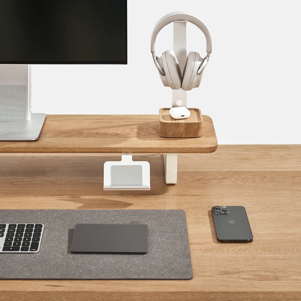 Giá đỡ Stream Deck gắn kệ màn hình - By NiceDesign (Trắng - Mới, Full box, Chính hãng) (NDST24STED02)
