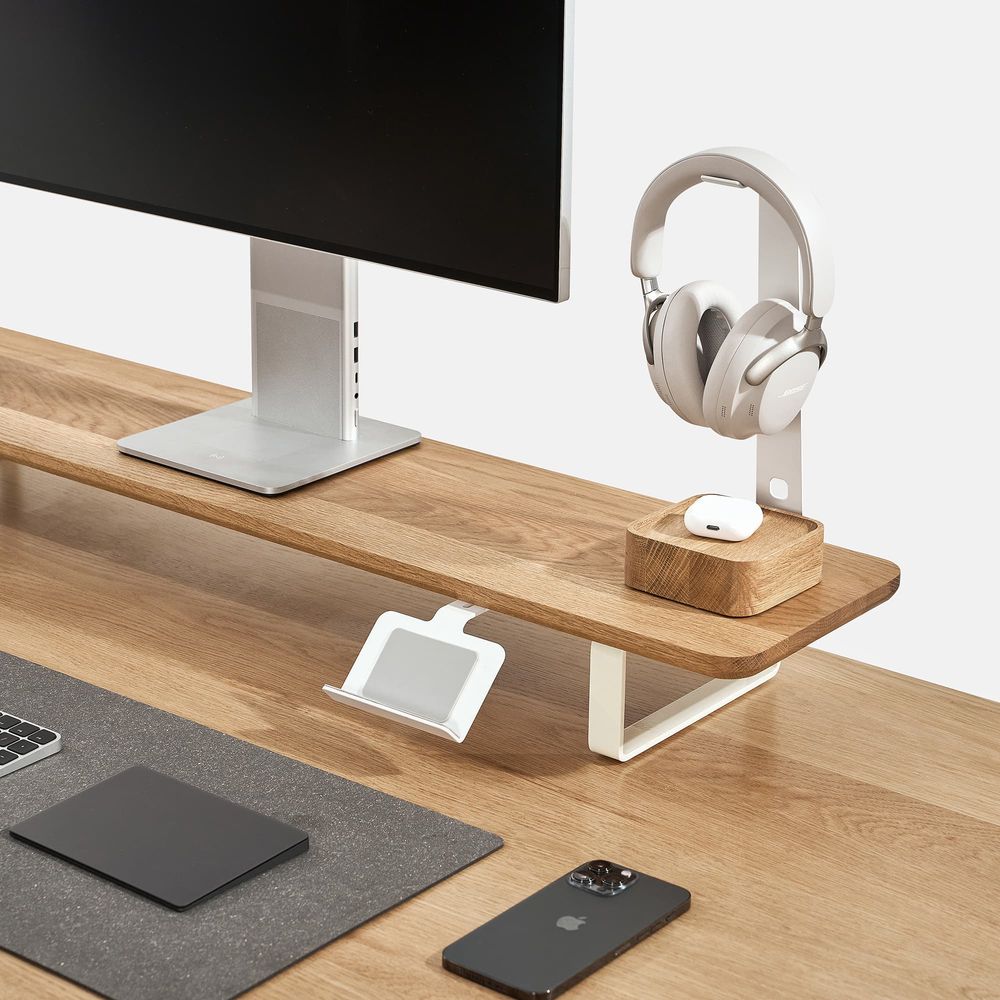Giá đỡ Stream Deck gắn kệ màn hình - By NiceDesign (Trắng - Mới, Full box, Chính hãng) (NDST24STED02)