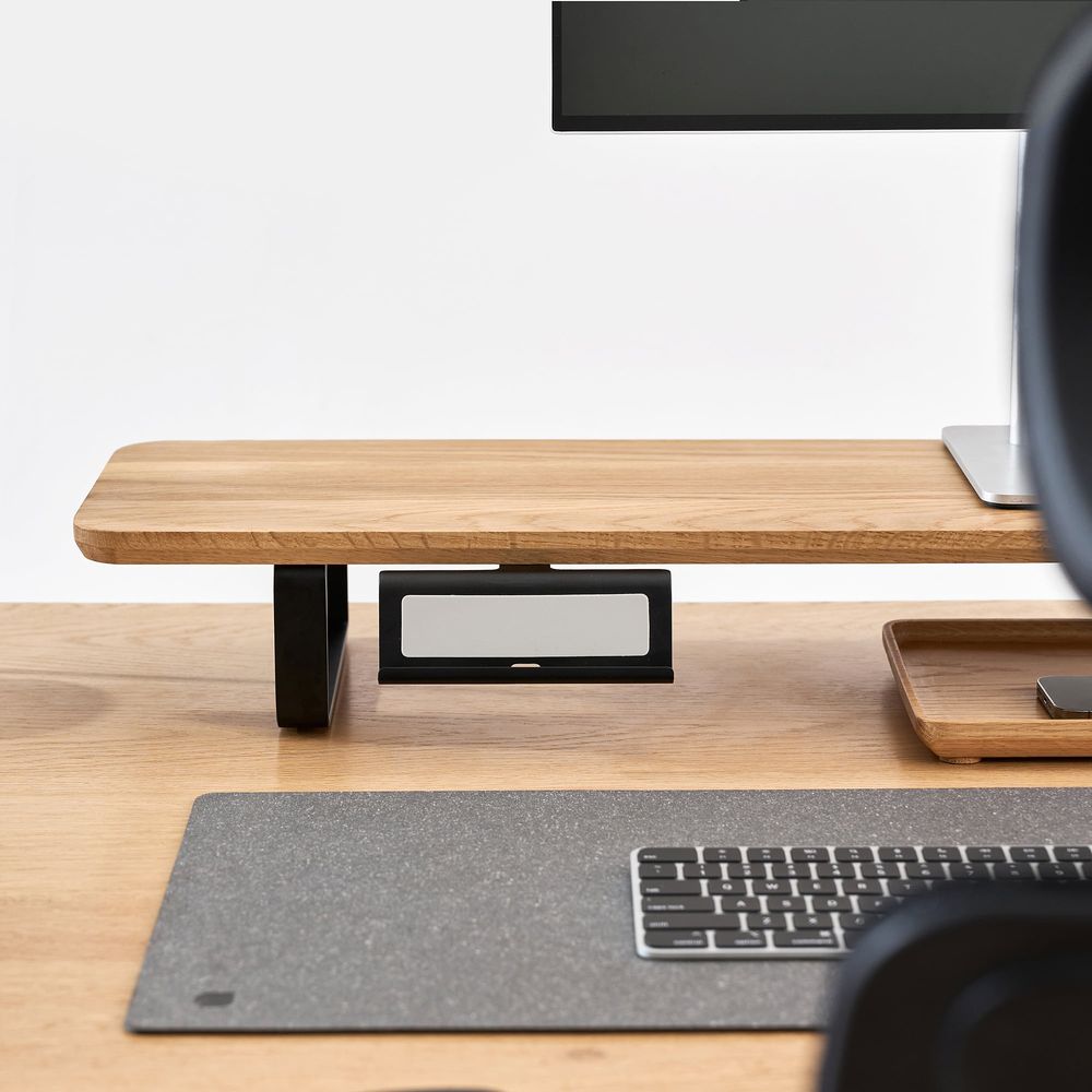 Giá đỡ Tablet gắn kệ màn hình - By NiceDesign (Trắng - Mới, Full box, Chính hãng) (NDST24TABH02)