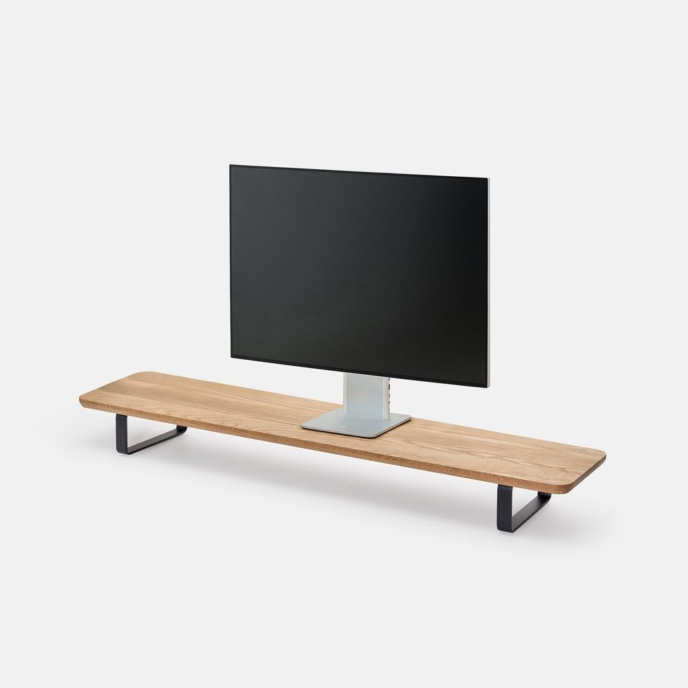 Kệ màn hình The Sil 2.0 - By NiceDesign (105x11x23cm - Khung trắng - Mới, Full box, Chính hãng) (NDDS24SSIL04)