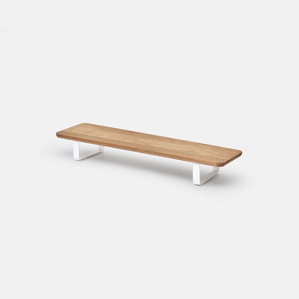 Kệ màn hình The Sil 2.0 - By NiceDesign (80x11x23cm - Khung trắng - Mới, Full box, Chính hãng) (NDDS24SSIL02)