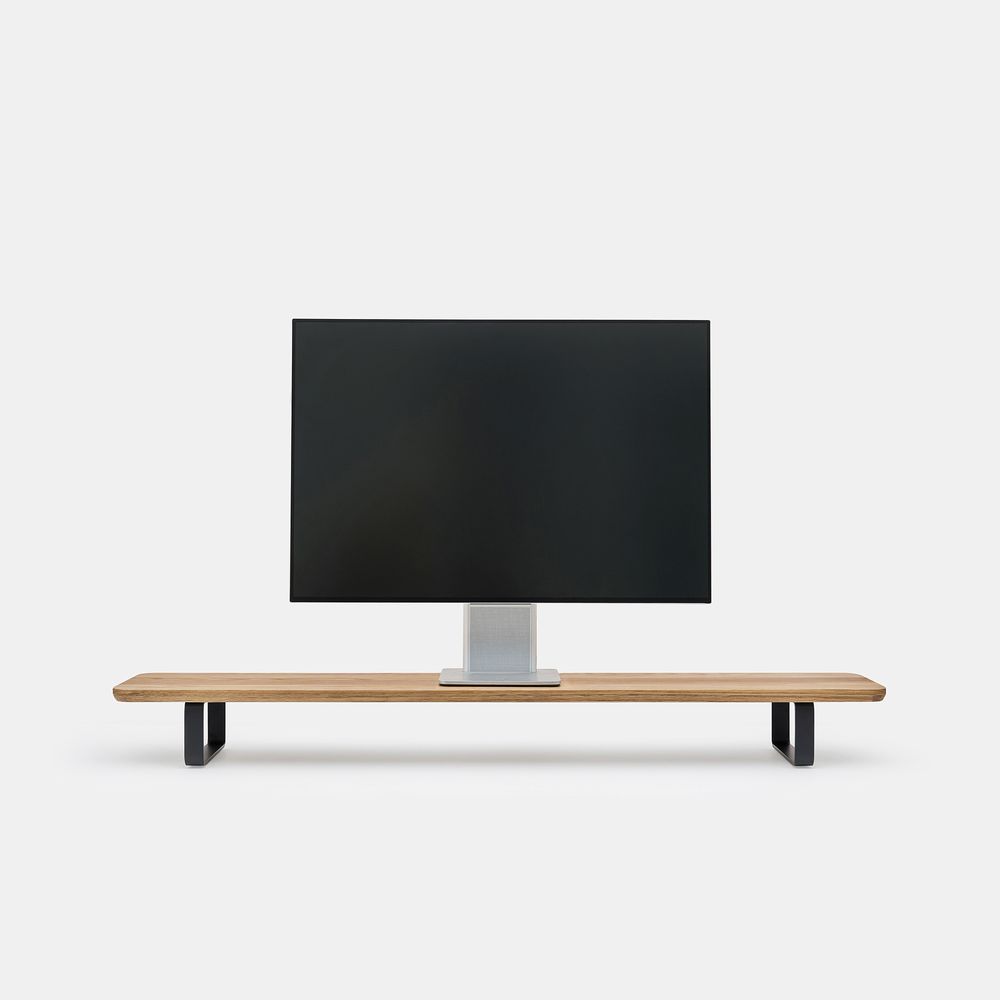 Kệ màn hình The Sil 2.0 - By NiceDesign (105x11x23cm - Khung trắng - Mới, Full box, Chính hãng) (NDDS24SSIL04)