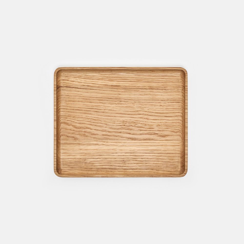 Khay để bàn Neat (Không vát) - By NiceDesign (24x20x2cm - Vàng gỗ tự nhiên - Mới, Full box, Chính hãng) (NDTR24NEAT02)