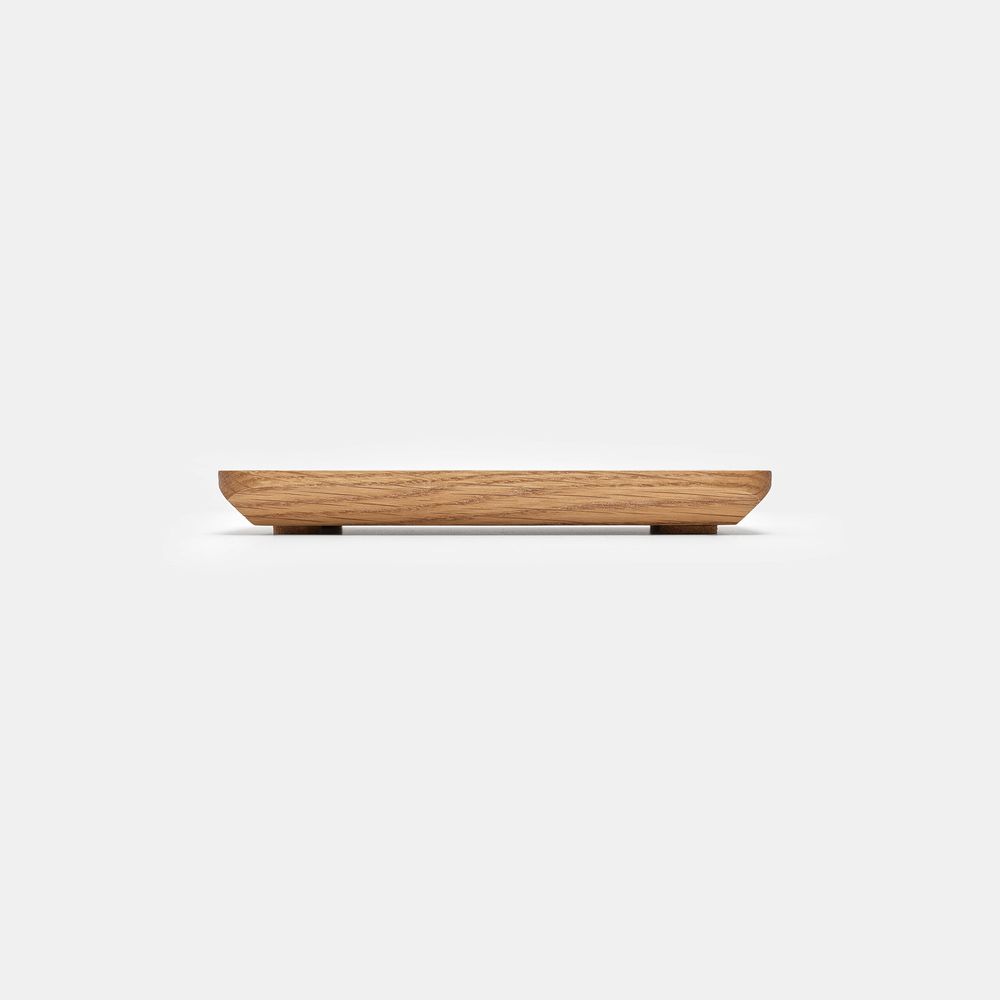 Khay để bàn PolyNeat (Vát) - By NiceDesign (36x20x2cm - Vàng gỗ tự nhiên - Mới, Full box, Chính hãng) (NDTR24PLNE01)
