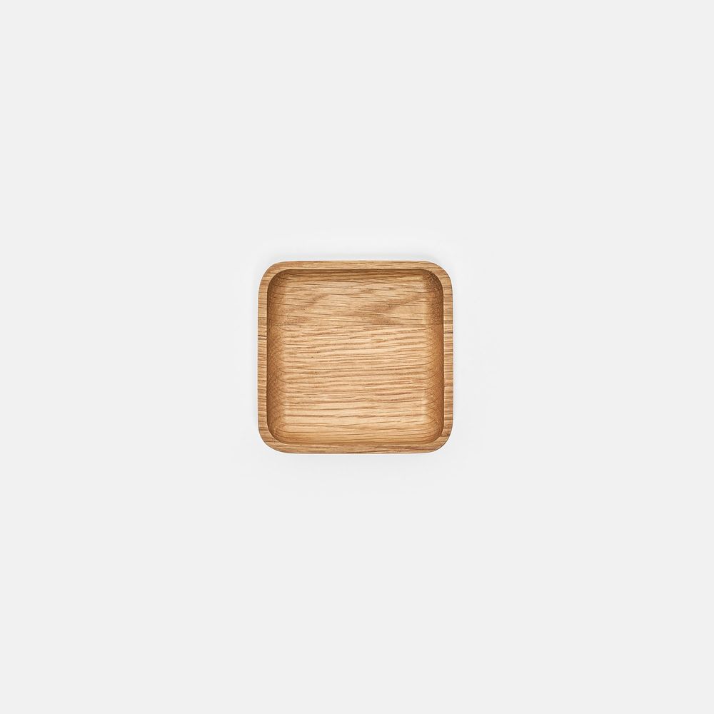Khay để bàn PolyNeat (Vát) - By NiceDesign (9.5x9.5x2cm - Vàng gỗ tự nhiên - Mới, Full box, Chính hãng) (NDTR24PLNE05)