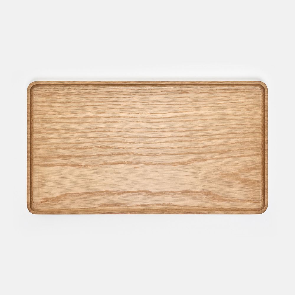 Khay để bàn PolyNeat (Vát) - By NiceDesign (36x20x2cm - Vàng gỗ tự nhiên - Mới, Full box, Chính hãng) (NDTR24PLNE01)