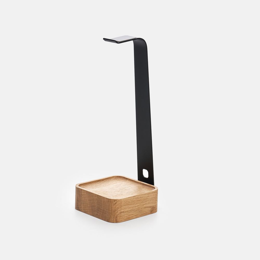 Giá treo tai nghe Rhythm - By NiceDesign (Đế vuông - Đen - Mới, Full box, Chính hãng) (NDST24RHYT01)