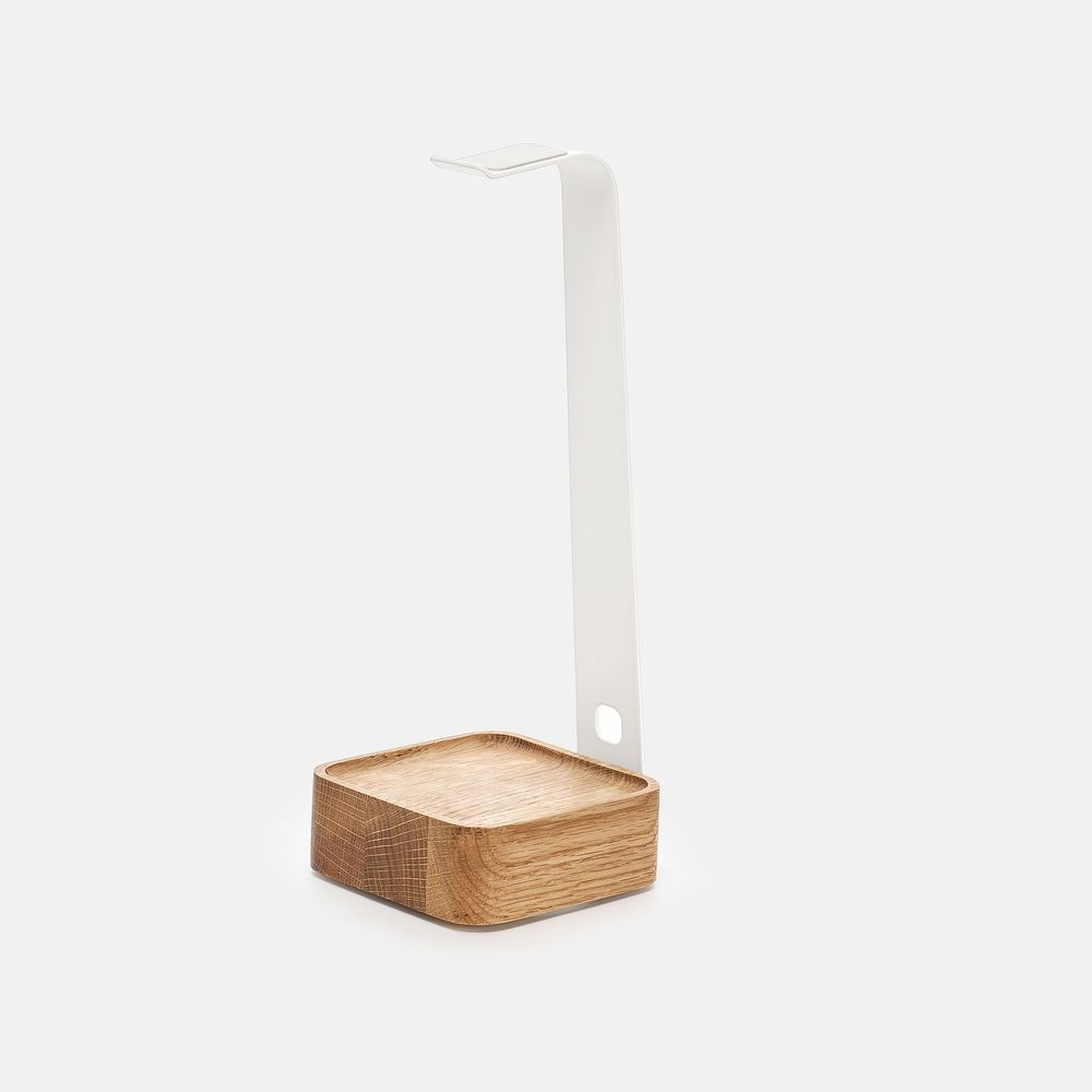 Giá treo tai nghe Rhythm - By NiceDesign (Đế vuông - Trắng - Mới, Full box, Chính hãng) (NDST24RHYT02)