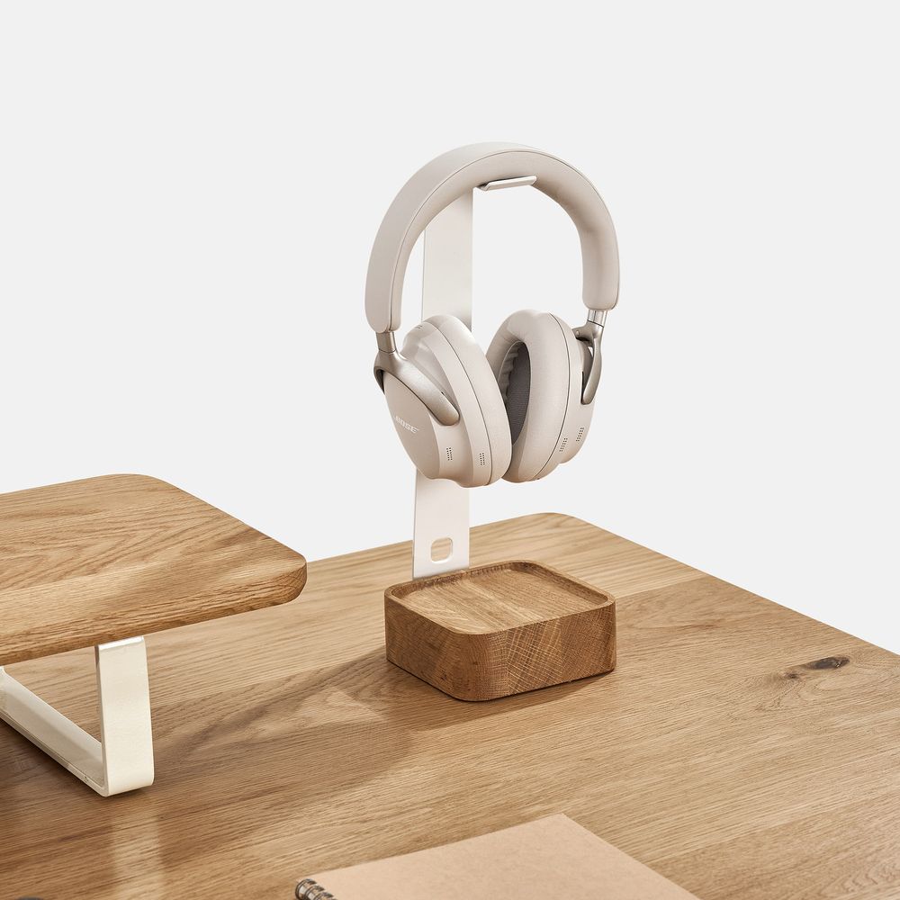 Giá treo tai nghe Rhythm - By NiceDesign (Đế vuông - Đen - Mới, Full box, Chính hãng) (NDST24RHYT01)