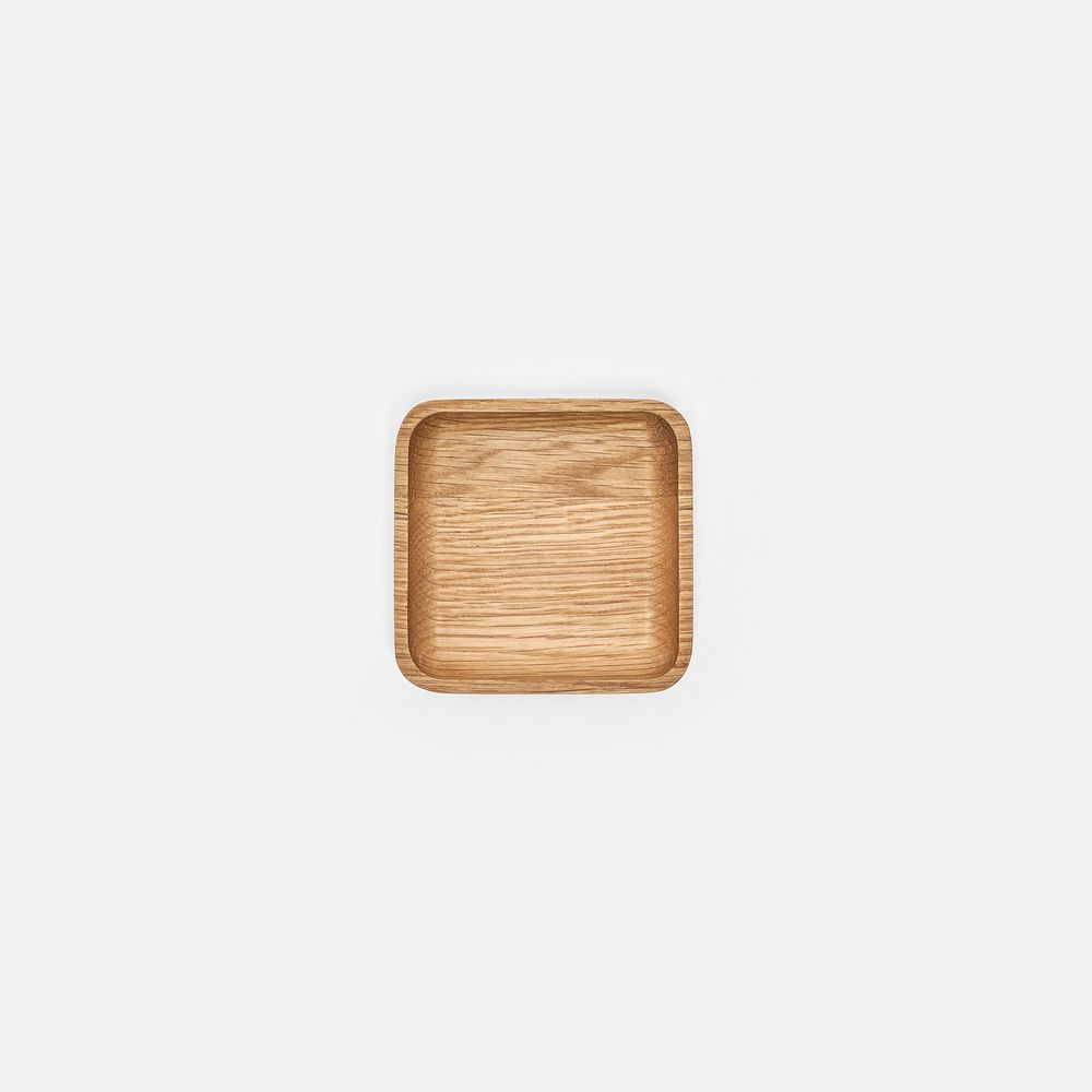 Khay để bàn Neat (Không vát) - By NiceDesign (9.5x9.5cm - Walnut - Mới, Full box, Chính hãng)