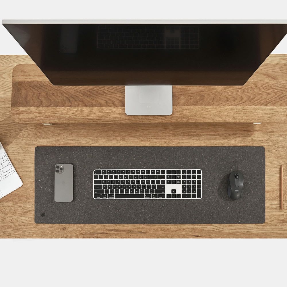 Tấm trải bàn làm việc NaturalSwift - By NiceDesign (30x90cm - Natural Gray - Mới, Full box, Chính hãng) (NDDP24NASW03)