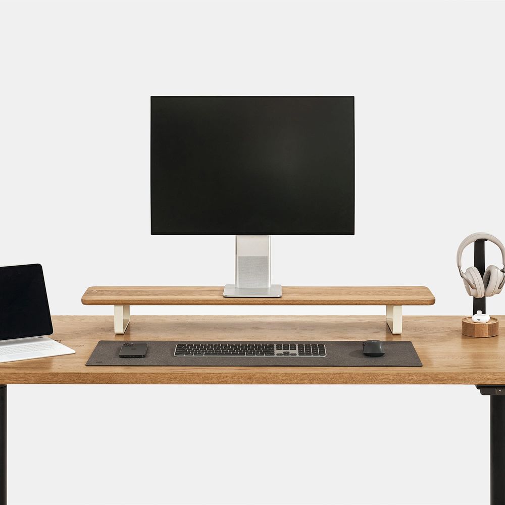 Tấm trải bàn làm việc NaturalSwift - By NiceDesign (30x90cm - Natural Gray - Mới, Full box, Chính hãng) (NDDP24NASW03)