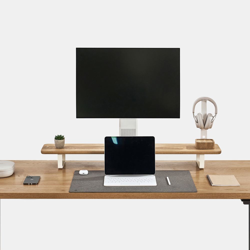 Tấm trải bàn làm việc NaturalSwift - By NiceDesign (38x55cm - Natural Gray - Mới, Full box, Chính hãng) (NDDP24NASW04)