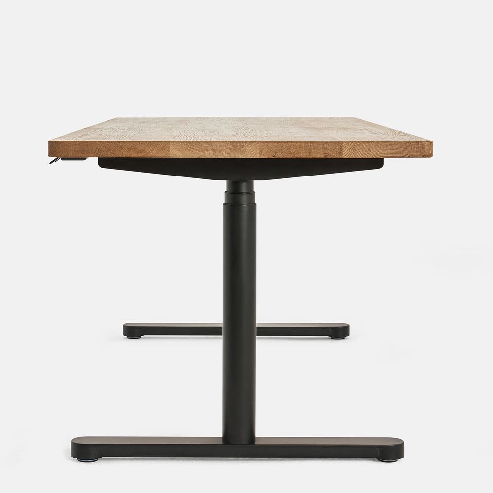 Bàn nâng hạ Noble Oasis - By NiceDesign (Oak - Black - Mới, Full box, Chính hãng) (NDSD24OASI01)