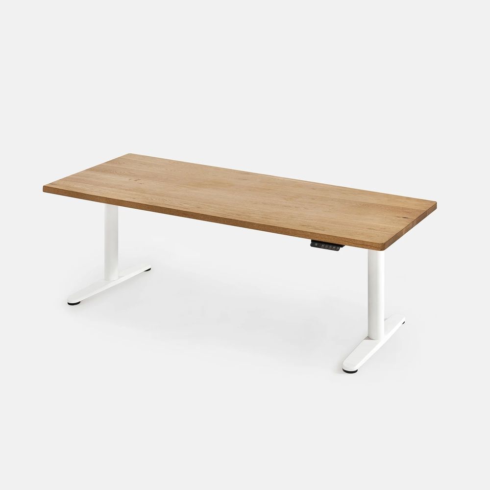 Bàn nâng hạ Noble Oasis - By NiceDesign (Oak - White - Mới, Full box, Chính hãng) (NDSD24OASI02)