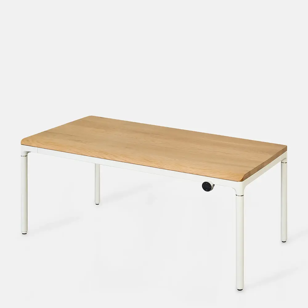 Bộ Bàn nâng hạ Elite - By NiceDesign (Oak - White - Mới, Full box, Chính hãng) (NDSD24ELIT01)