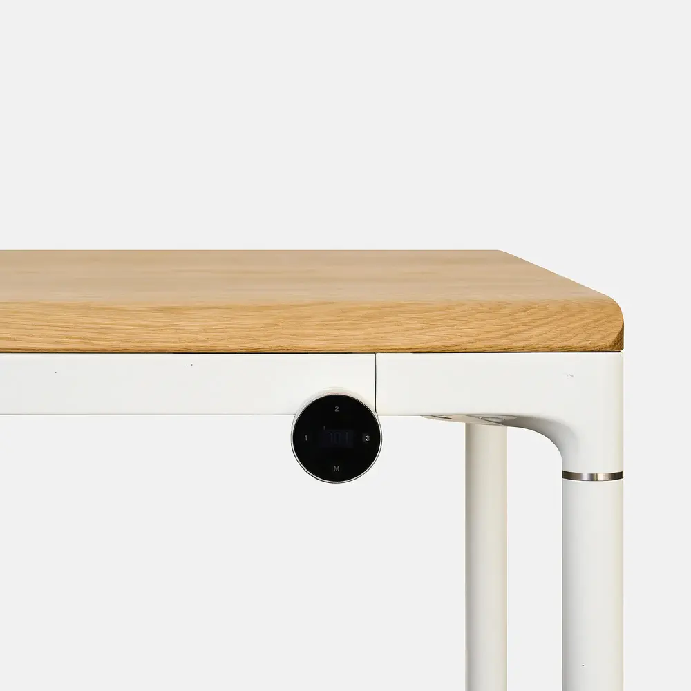 Bộ Bàn nâng hạ Elite - By NiceDesign (Oak - White - Mới, Full box, Chính hãng) (NDSD24ELIT01)