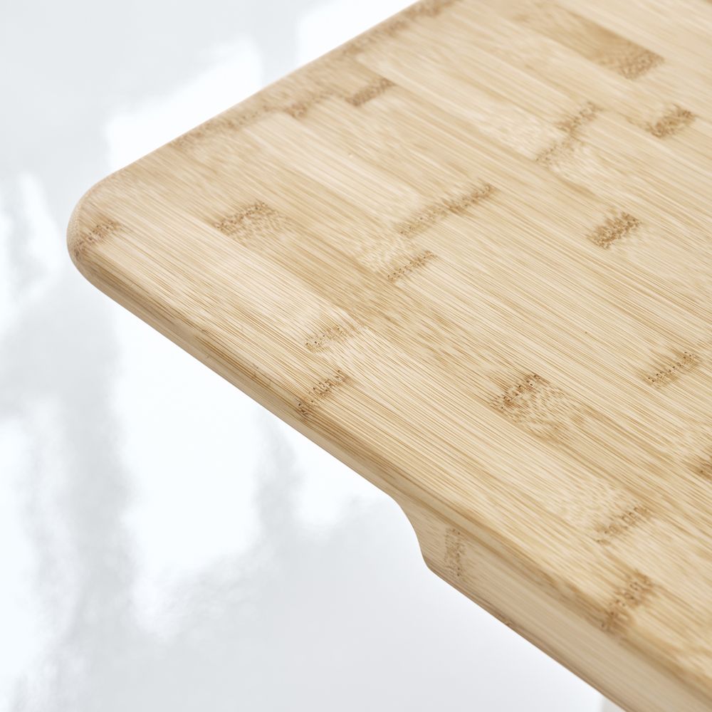 Bàn nâng hạ Edge Bamboo 2.0 - By NiceDesign (140x70cm - Khung trắng - Mới, Full box, Chính hãng)