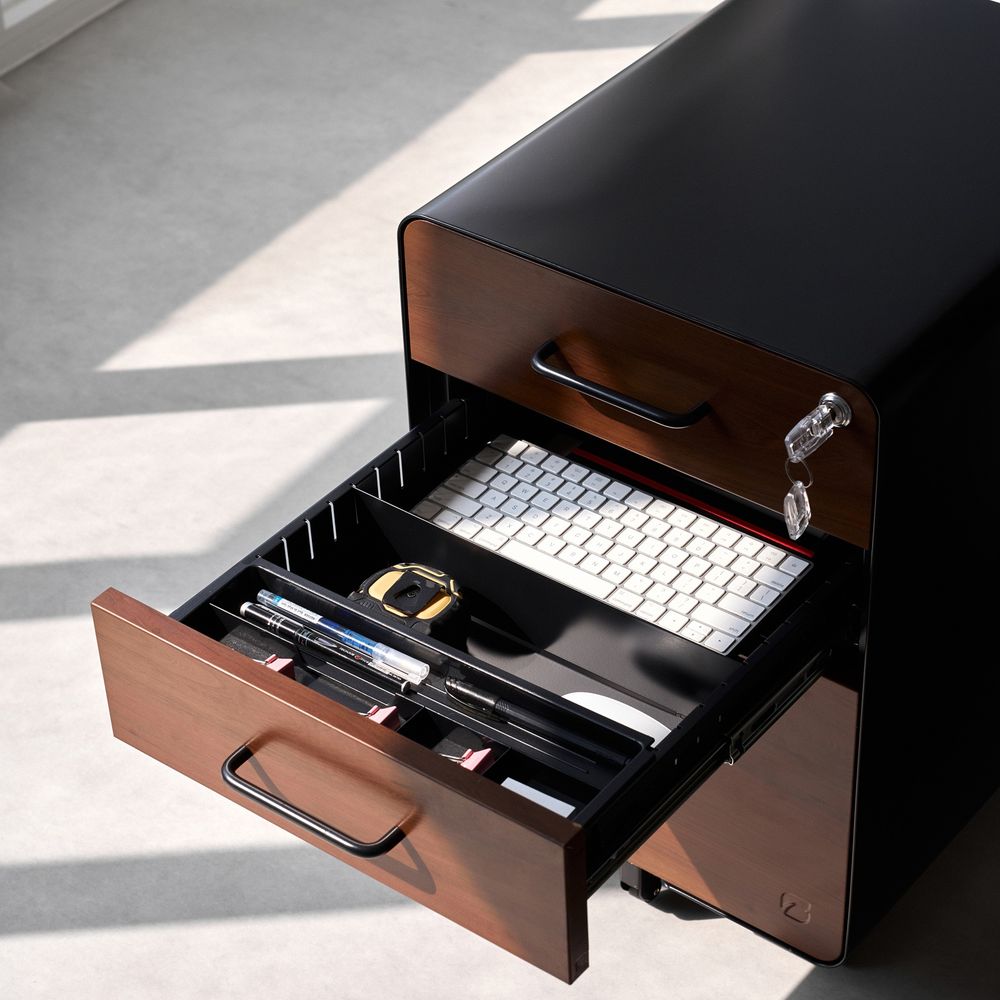 Bộ phụ kiện khay bút & vách ngăn cho tủ The Leaf Plus (Khay Bút - Black - Mới, Full box, Chính hãng)