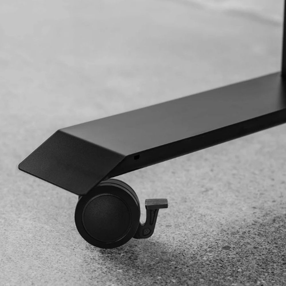 Bánh xe có khoá TROY cho bàn nâng hạ - By NiceDesign (1 bánh xe - Đen - Mới, Sealed, Chính hãng) (NDCT25TROY01)