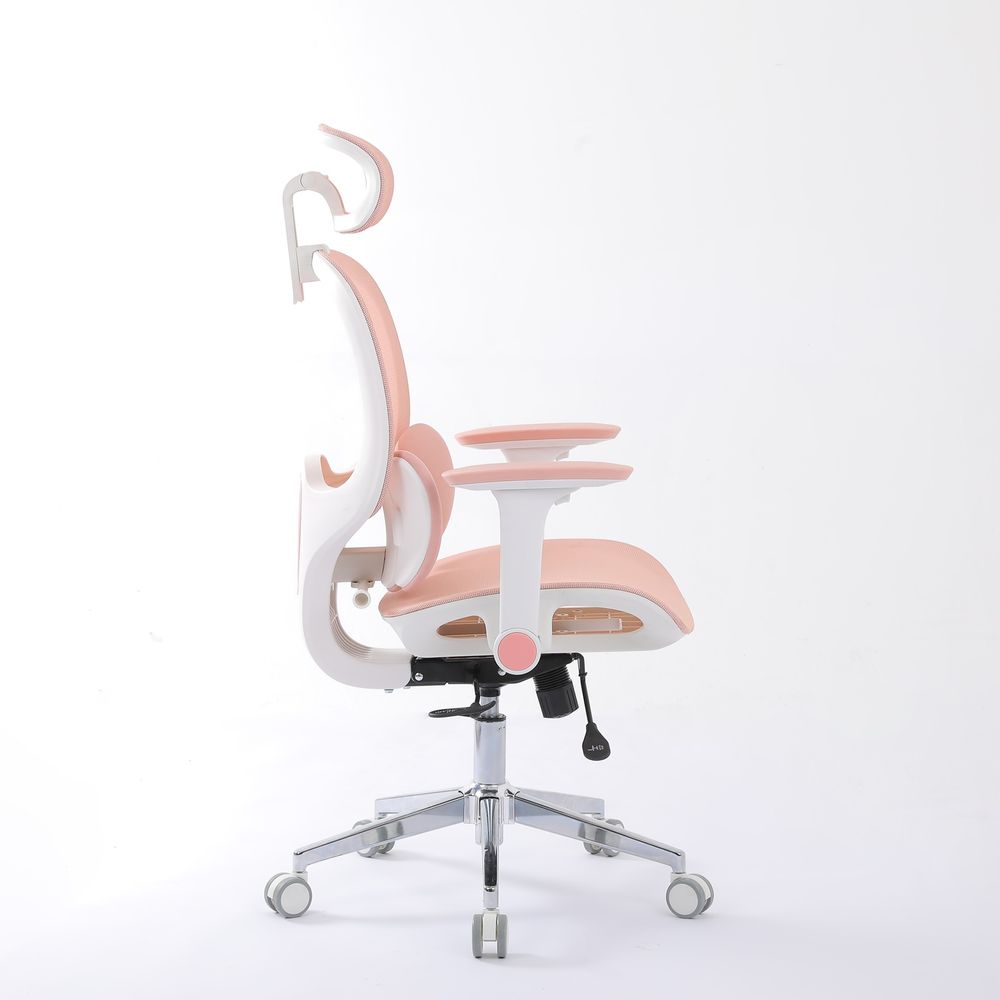 Ghế Công Thái Học Manson E3 Lite (Lưới - Pink - Mới, Full box, Chính hãng)