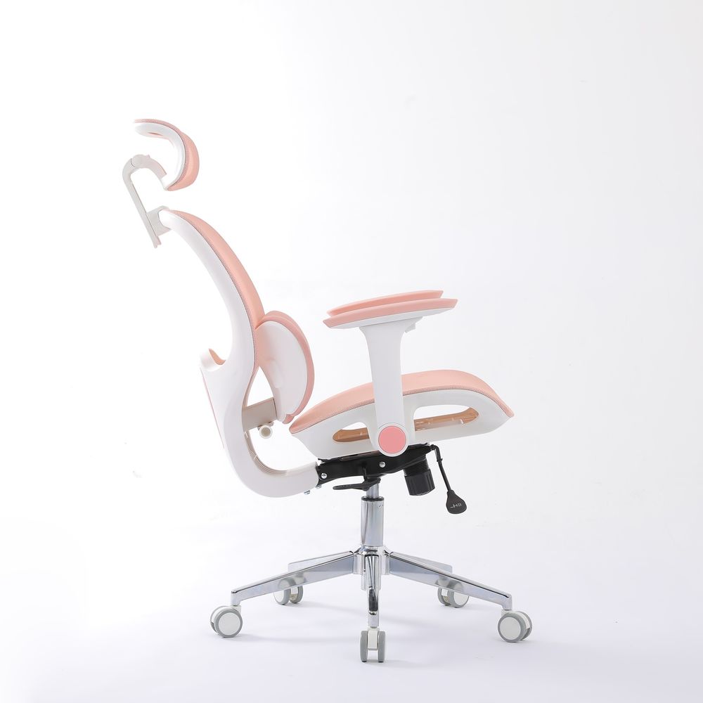 Ghế Công Thái Học Manson E3 Lite (Lưới - Pink - Mới, Full box, Chính hãng)