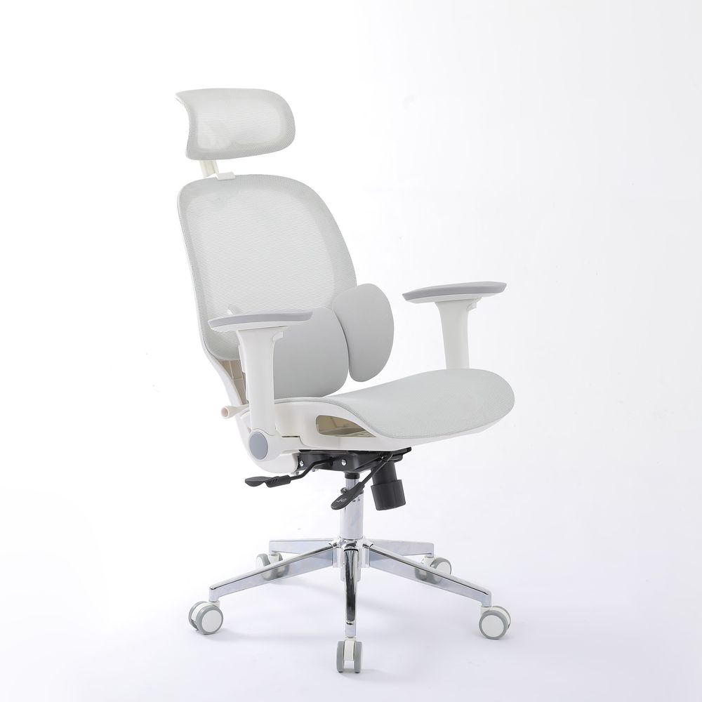 Ghế Công Thái Học Manson E3 Lite (Lưới - Gray - Mới, Full box, Chính hãng)