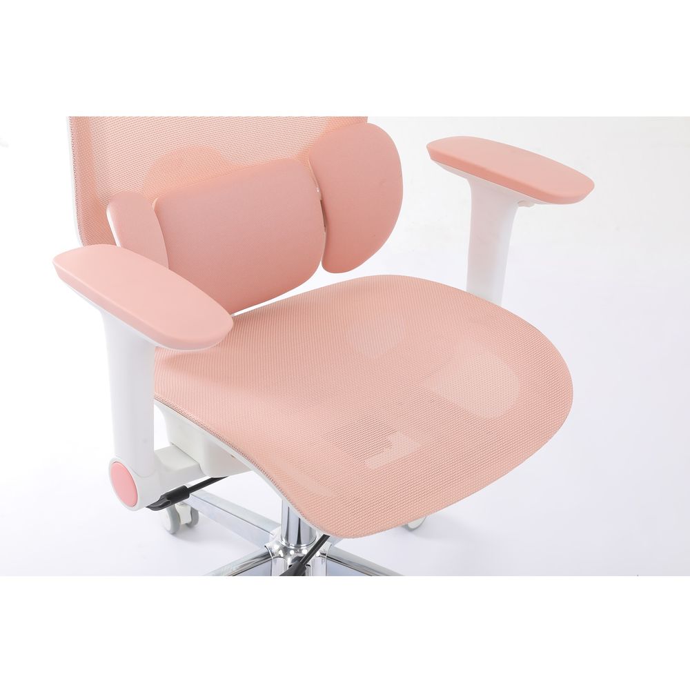 Ghế Công Thái Học Manson E3 Lite (Lưới - Pink - Mới, Full box, Chính hãng)