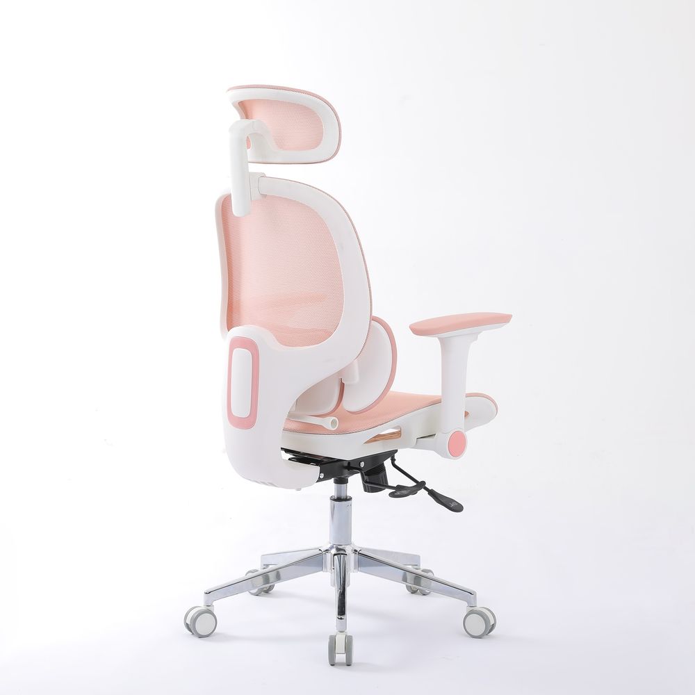 Ghế Công Thái Học Manson E3 Lite (Lưới - Pink - Mới, Full box, Chính hãng)