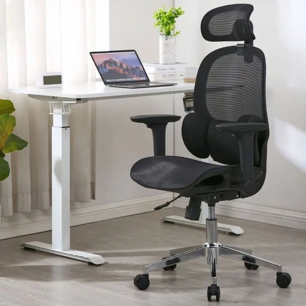 Ghế Công Thái Học Manson E3 Lite (Lưới - Black - Mới, Full box, Chính hãng)