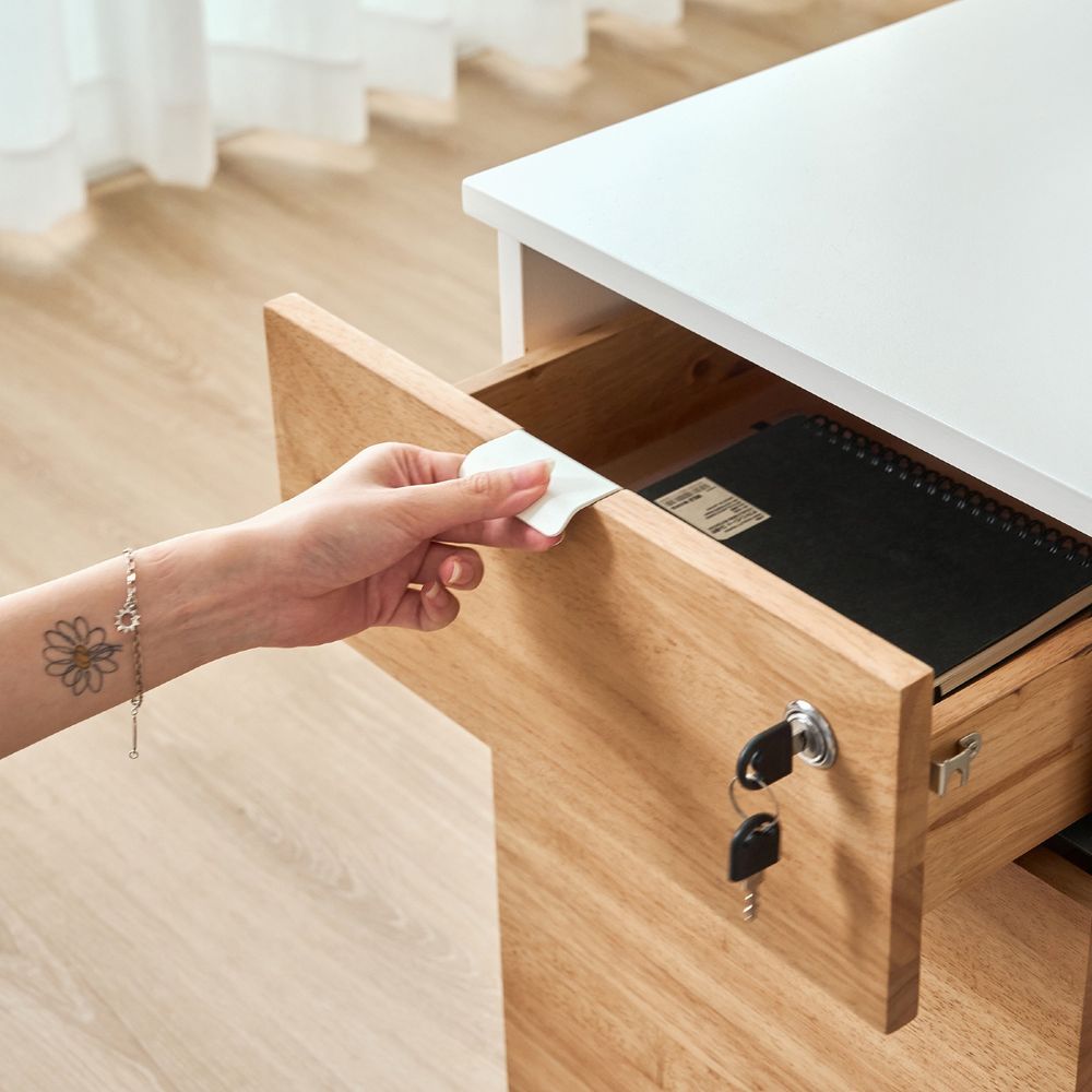 Hộc tủ tài liệu 2 ngăn Alexa - By NiceDesign (2 ngăn - White - Rubber - Mới, Sealed, Chính hãng) (NDFC25ALEX02)