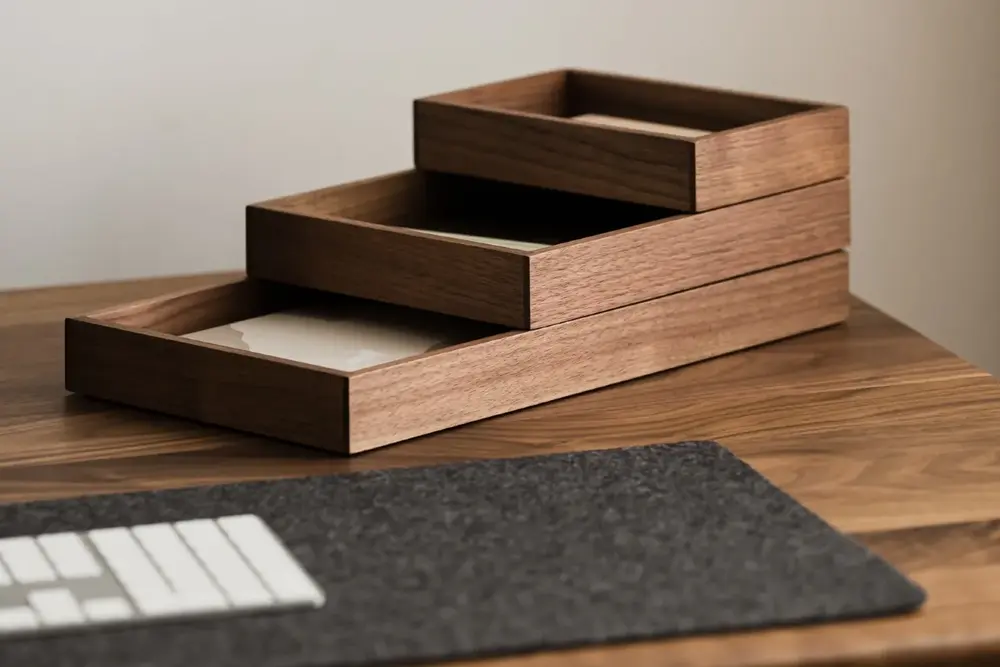 Valet Tray (36x20cm - Walnut - Mới, Full box, Chính hãng) (NDTR25VALE01WN)