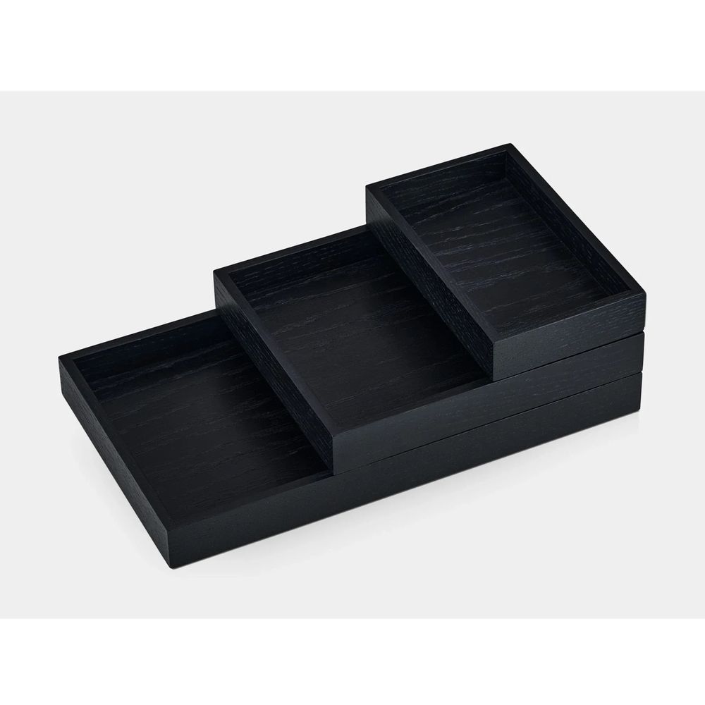 Valet Tray (12x20cm - Oak - Black - Mới, Full box, Chính hãng) (NDTR25VALE03BK)