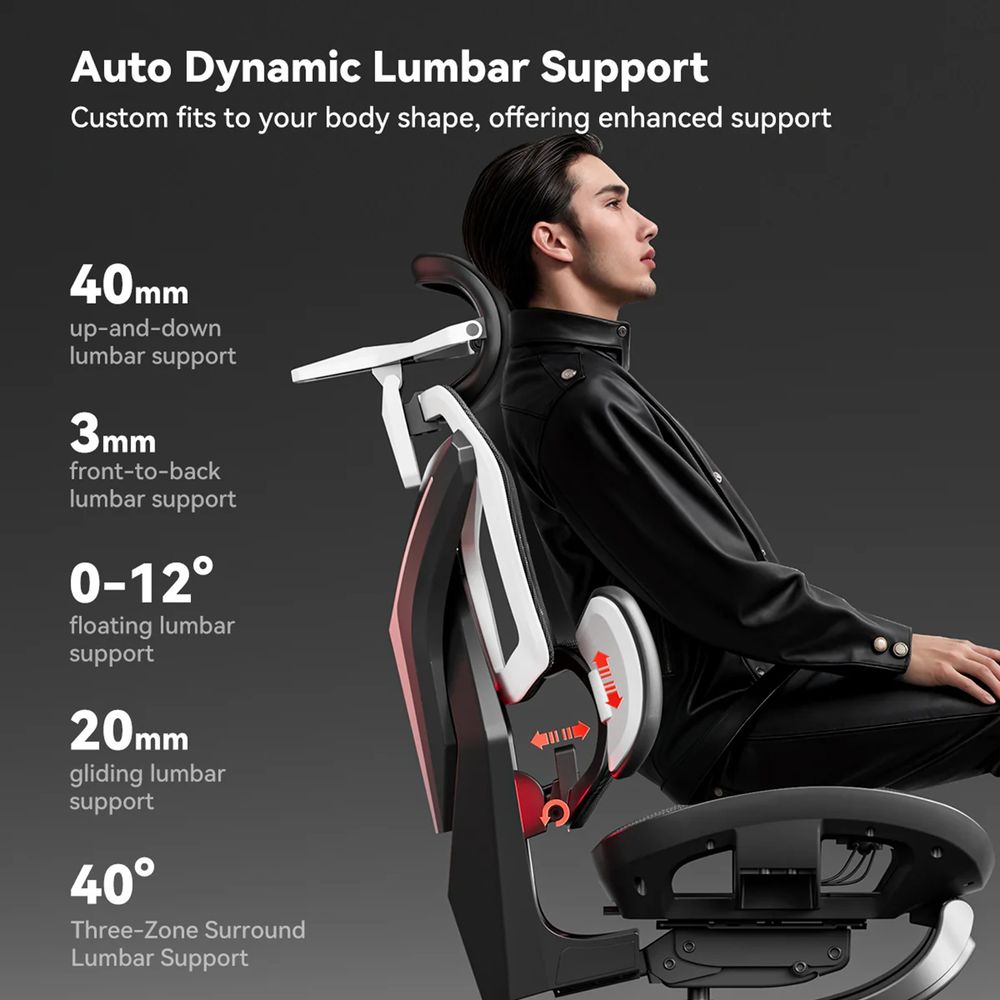 Ghế công thái học AutoFull G7 - Ergonomic Gaming Chair (White - Mới, Full box, Chính hãng)