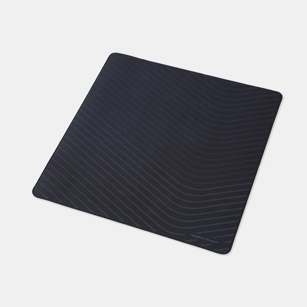Bàn di chuột Hyperwork Core Pad (Size S: 25x20x0,4 cm - Wave Black - Mới, Full box, Chính hãng)