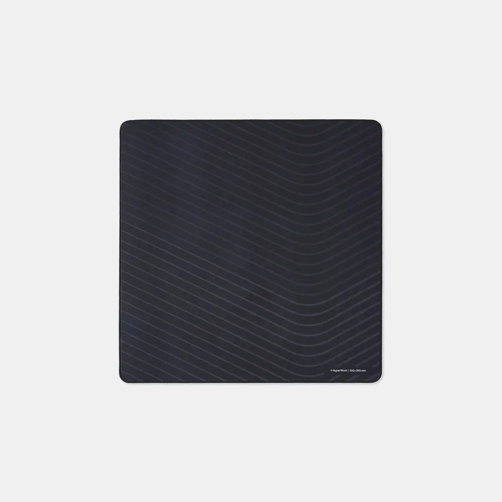 Bàn di chuột Hyperwork Core Pad (Size S: 25x20x0,4 cm - Wave Black - Mới, Full box, Chính hãng)