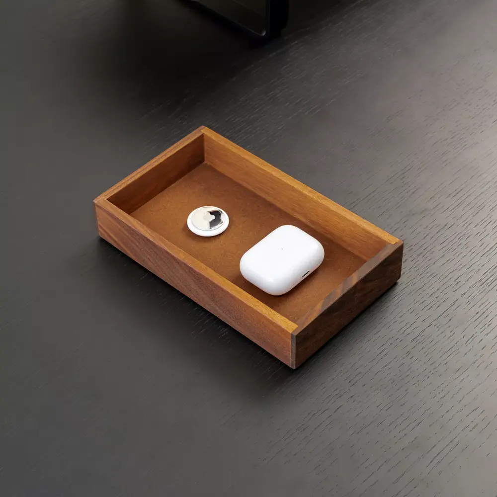 Valley Tray (12 × 20 × 3,7 cm - Walnut - Mới, Full box, Chính hãng) (NDTR25VALE03WN)